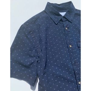 Old Navy Button Up Denim Polo Shirt
